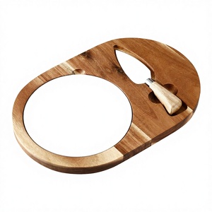 Oval Wooden Eco-Friendly Dishwasher Safe Cheese Charcuterie <b>Board</b> Set Cheese <b>Board</b> Platter Gift Set Cheese <b>Cake</b> Appetizers - Product Image 3