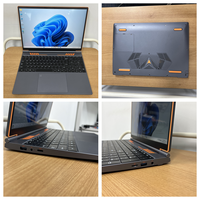 Laptop Intel N100 16 inci 16GB RAM 2TB SSD, komputer Windows11 Buka kunci sidik jari 180 ° buka dan tutup Laptop