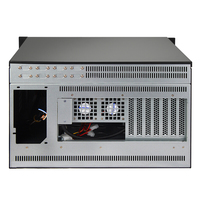 Boîtier de serveur informatique tout-en-un avec châssis 6U en rack, 400 mm de hauteur, écran de 13,3 pouces, clavier, contrôle de la température, carte mère ATX