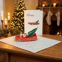 Cartes de vœux de Noël en papier 3D, impression personnalisée, vernis mat écologique, nouveau design, célébration pop culturelle
