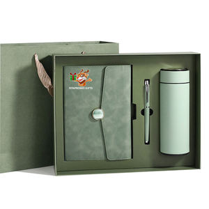IStapromo Father's Day Business Christmas PU Leather Luxury Notebook Pen Vacuum <b>Cup</b> Corporate Promotional Customization Gift Set - Product Image 1