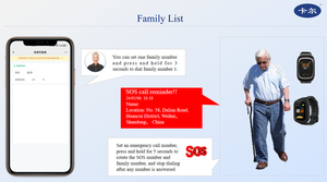 4G 심카드 위치 추적 기능이 있는 SOS 노인용 시계, 스마트 심박수 긴급 호출 노인용 시계 - Product Image 6