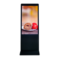 Quiosco para Centro Comercial, Pantalla Táctil Digital Android de 32, 43, 49 y 55 Pulgadas, Tótem Publicitario LCD con Soporte de Piso para Interiores