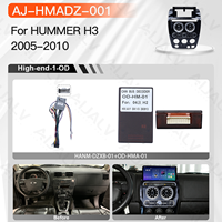 Kit d'intégration 2 DIN 12,3 pouces pour écran multimédia DVD 8 cœurs pour Hummer H3 2005-2010, avec cadre de voiture complet et faisceau de câblage CANBUS