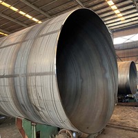 Fabricant de tuyaux en acier soudés en spirale en fer noir Ssaw