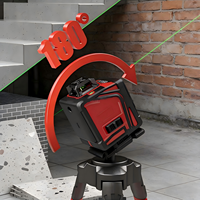 Niveau laser vert 360 degrés 12 lignes 16 points, auto-nivelant à pendule, rotatif industriel et DIY, 12V 505-520nm, garantie 1 an