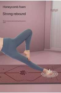 Tapete de <span class=keywords><strong>Yoga</strong></span> Ovalado de 8mm y 10mm de Grosor, Color Beige y Blanco, para Práctica de <span class=keywords><strong>Yoga</strong></span> - Product Image 5