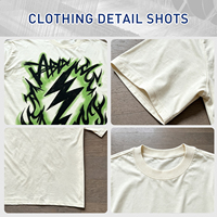 T-shirt Streetwear Homme Fabricant T-shirt Graphique Épais à Épaules Tombantes Impression Numérique Personnalisée Grande Taille Vente en Gros
