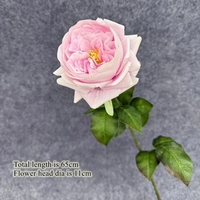 Rose artificielle réaliste imperméable faite à la main, rose Juliette hydratante, décoration de table de luxe légère, accessoires de photographie, mariage
