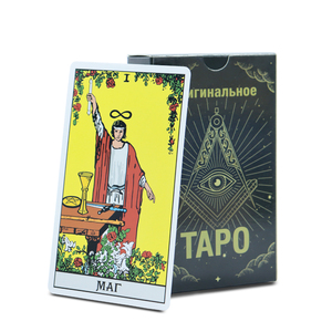 Jeu de cartes de tarot <span class=keywords><strong>Oracle</strong></span> personnalisé imprimé en usine cartes de tarot magiques en langue russe avec guide - Product Image 6