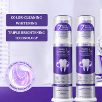 Dentifrice Probiotique Personnalisé Violet Blanchissant Sans Fluorure Gel Cristallin Menthe Protection des Gencives Équilibre Buccal