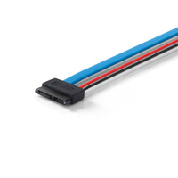Lingable 30CM Serial ATA 22Pin 13Pin Cable convertidor Slimline SATA Cable Adaptador 7 + 15 hembra 7 + 6 Cable conector hembra Cables