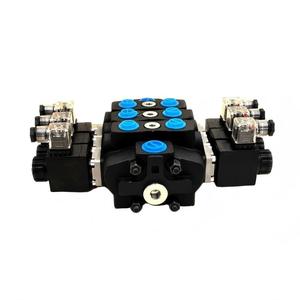 Válvula de Control Direccional Hidráulica Seccional de 3 Bobinas Huamao 90 Litros/min, Distribuidor Hidráulico Shandong - Product Image 4