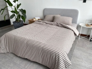 100% cotone 4pcs Lavorato A Maglia Set di Biancheria Da Letto A Maglia Letto Gruppo di fogli - Product Image 5