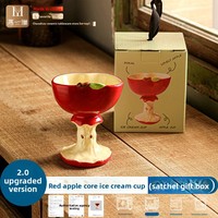 Niedliche Apfel-Duft Öko-Freundliche Handgefertigte Laterne Porzellan Heimdekoration Kreatives Verlobungsgeschenk Beste Freundin Festliches Design