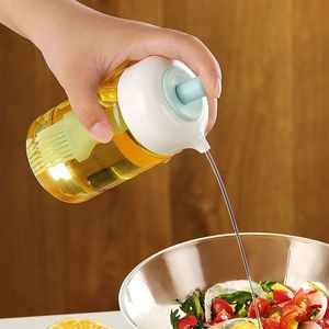 Новый распылитель масла в бутылках для приправы 2 в 1 бутылка для масла с силиконовой щеткой для приготовления барбекю выпечки - Product Image 5