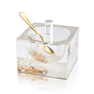 Vaso per il Miele Contemporaneo in Acrilico con Scritte a Specchio per Rosh Hashanah, Vaso Sospeso per il Miele in Stile Giudaico - Product Image 6