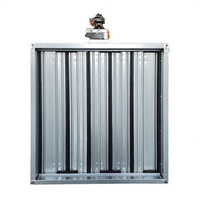 Vanne de régulation de volume d'air multi-lames en acier galvanisé électrique pour système de ventilation de conduits CVC