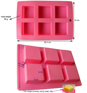 3D Bar vuông xà phòng molds Silicone cho xà phòng làm - Product Image 3