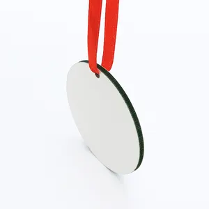 Qualisub Ornamenti Rotondi <span class=keywords><strong>in</strong></span> MDF da 70mm per Sublimazione, Decorazioni Natalizie Stampabili su Entrambi i Lati - Product Image 1