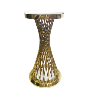 Table à dessert moderne en métal pour mariage et fête, support de fleurs doré démontable et assemblable, accessoires de décoration de mariage, ornements - Product Image 1