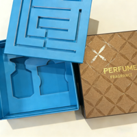 Confezione Regalo di Lusso per Profumi con Inserto per 2 Flaconi, Scatola in Carta Patinata Stampata Personalizzata, Set di Fragranze OEM all'Ingrosso