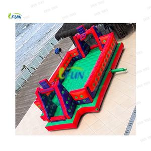 Terrain <span class=keywords><strong>de</strong></span> football gonflable en PVC, toboggan aquatique, terrain <span class=keywords><strong>de</strong></span> football, souffleur, bâche, modèle IFUN, marque IF-SFT011, comprend un patch <span class=keywords><strong>de</strong></span> réparation - Product Image 5