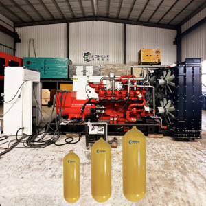 Últimos Descuentos: Tanque de Almacenamiento de CNG Paralelo de 5000KW, Generador de Gas Natural de 500kw, 1MW, 2MW con Motor CUMMINS/WEICHAI - Product Image 2