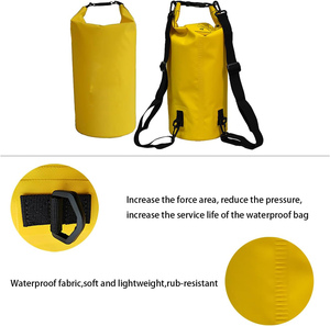 Custom 10L 15L 20L Hiking Camping 500D <b>PVC</b> <b>Tarpaulin</b> IPX6 Grade 0.5mm Thick Waterproof Dry Bag Backpack - Product Image 3
