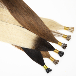 Itip – extensions de cheveux humains, cheveux humains, bruts, vierges, 100% remy, microlink, i-tip, cheveux indiens, double dessin 1b, extensions de cheveux lisses, noir - Product Image 3