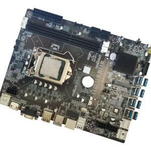 Aleo B75 8usb Chipset LGA1155 DDR3 khai thác mainboard máy tính để bàn Bo mạch chủ Hỗ trợ 8 <span class=keywords><strong>Card</strong></span> đồ họa khai thác mỏ Bo mạch chủ <span class=keywords><strong>CPU</strong></span> Combo - Product Image 2