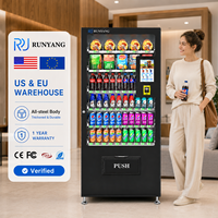 Distributeur automatique intelligent de boissons et de collations RUNYANG pour l'extérieur avec lecteur de cartes, distributeurs automatiques électroniques