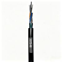 Cable Óptico Monomodo G652D Blindado con Cinta de Acero PBT, Conductor Sólido GYTS, 48 Hilos, para Exteriores, Alta Resistencia, Baja Pérdida, Telecomunicaciones, 2 km