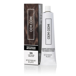 Crema Colorante Semi-<span class=keywords><strong>Permanente</strong></span> per Capelli Grigi da Donna con Burro di Karité e Olio di Jojoba, Fornitore OEM in Materiale Plastico - Product Image 1