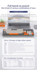 <span class=keywords><strong>Clavier</strong></span> de jeu mécanique sans fil FreeWolf K8, interrupteurs rouges/bleus remplaçables à chaud, rétroéclairé, <span class=keywords><strong>pour</strong></span> <span class=keywords><strong>PS4</strong></span>, PC, Win, Mac, <span class=keywords><strong>Gamer</strong></span> - Product Image 5