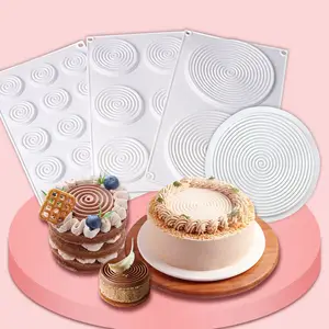 螺旋硅胶模具陀飞轮硅胶烘焙模具法国甜点螺旋硅胶蛋糕模具定制标志模具柔性