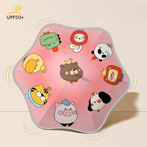 Parapluie droit pour enfants personnalisé avec impression numérique de dessins animés, taille 19 pouces, parapluie manuel pour enfants - Product Image 4