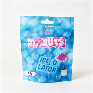 Custom Child Resistant UV Laser Holographic Matte Stand Up Pouch, Smell Proof Opaque Mylar Foil Candy <b>Packaging</b> <b>Bag</b> MOQ500 - Product Image 4