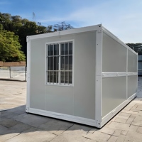 Maison pliante prête à vivre de 20 pieds Maison modulaire avec cuisine et chambre à coucher Maison en conteneur
