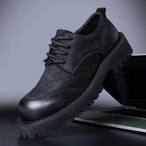 Handcrafted high-end genuine leather business casual wide-brimmed multi-functional <b>shoes</b> - Product Image 5