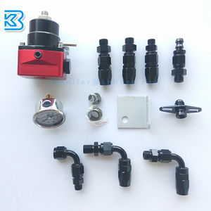 Universale Regolabile Regolatore di Pressione Del Carburante kit AN6 Raccordi radiatore Olio turbo Racing carburante booster valvola con olio tubi flessibili - Product Image 1