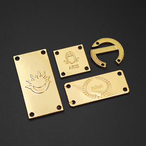 ฮิญาบอาบายาเคลือบทองสำหรับกระเป๋าผ้าพันคอรองเท้าติดโลโก้แบรนด์ตามสั่งป้ายโลหะชุบเคลือบได้ตามต้องการ - Product Image 4