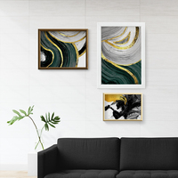 Cadre photo en bois massif blanc noir gris marron en forme de mdf brossé