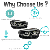 Projecteurs LED laser de style OSS Ikon pour BMW X3 G01, amélioration DRL, pièces de rechange pour phares avant modifiés