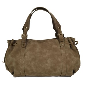 Bolso Boston de mezclilla de corte de bota y cintura alta para mujer, casual, de color liso, suave, tipo bandolera/tote - Product Image 5