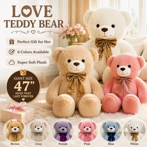 Orsacchiotto Gigante Morbido e Abbracciabile con Papillon per San Valentino, Regalo Romantico per Anniversario, Produzione OEM ODM all'Ingrosso - Product Image 3