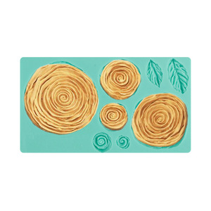 Rose Blue Enchantress Silicone Mold 4 Cavities Peony Flower Cake Decorating DIY Chocolate Fondant Mold - Product Image 3