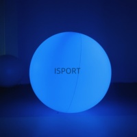 Ballon LED interactif en PVC à changement de couleur tactile, 1m-3m, pour décoration de fête en plein air, grand ballon brillant, boule gonflable géante