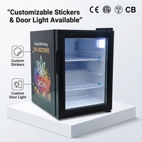 Réfrigérateur commercial pour boissons Meisda SC35 35L, réfrigérateur à boissons avec porte en verre