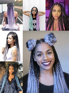 24inch Synthetic Yaki Ombre <strong>Braiding</strong> <strong>Hair</strong> Attachment For Expression Jumbo <strong>Braiding</strong> <strong>Hair</strong>